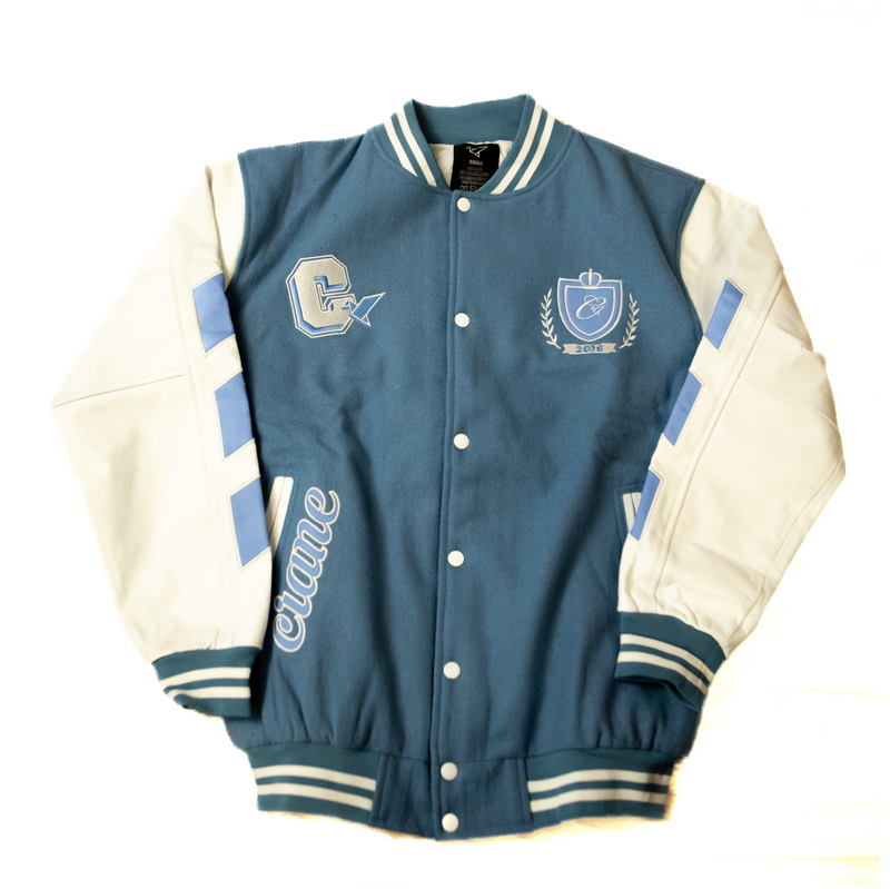 The 'SCRIPT' VARSITY - LIGHT BLUE