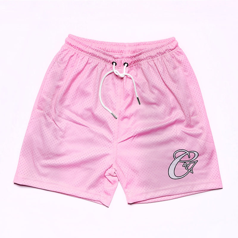 Pink 'MESH' Shorts